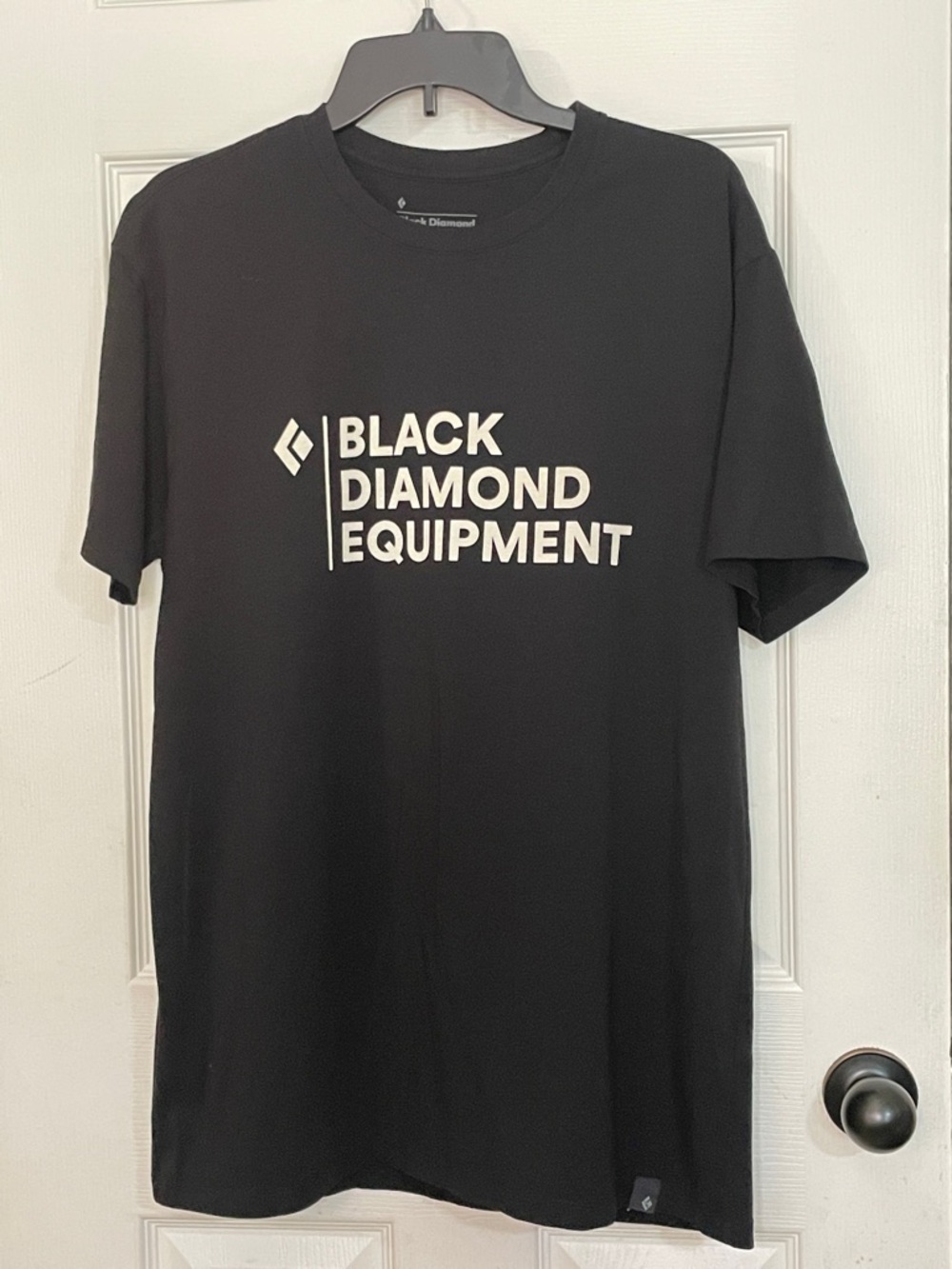 Black Diamond Black Short Sleeve Logo Tee climbing